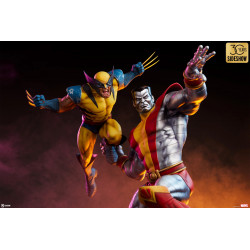 Statue Fastball Special Colossus and Wolverine Premium Format Figure Sideshow Marvel
