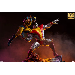 Statue Fastball Special Colossus and Wolverine Premium Format Figure Sideshow Marvel