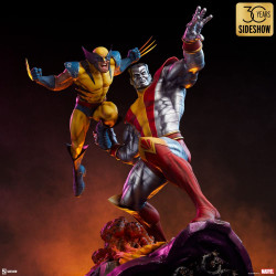 Statue Fastball Special Colossus and Wolverine Premium Format Figure Sideshow Marvel