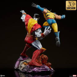 Statue Fastball Special Colossus and Wolverine Premium Format Figure Sideshow Marvel
