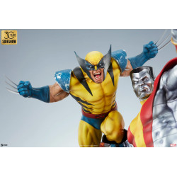 Statue Fastball Special Colossus and Wolverine Statue Sideshow Marvel