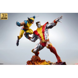 Statue Fastball Special Colossus and Wolverine Statue Sideshow Marvel