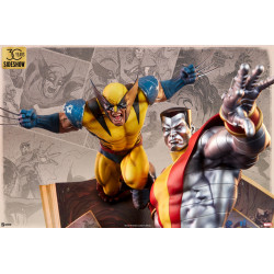 Statue Fastball Special Colossus and Wolverine Statue Sideshow Marvel