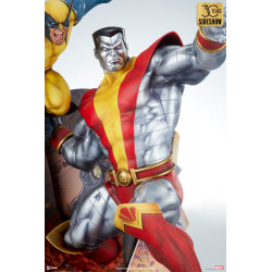 Statue Fastball Special Colossus and Wolverine Statue Sideshow Marvel