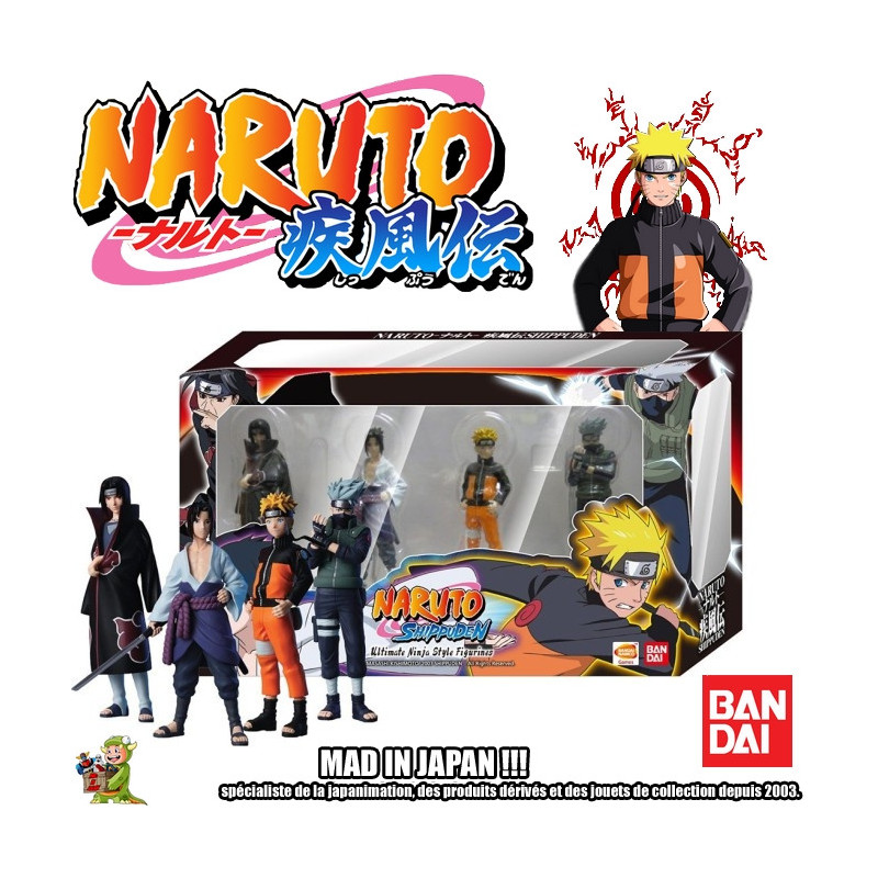 NARUTO Coffret Ultimate Ninja Style Figurines Bandai NARUTO Coffret Ultimate Ninja Style Figurines Bandai