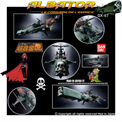  SOUL OF CHOGOKIN GX-67 Albator 84 Arcadia Bandai