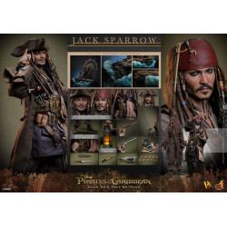 Figurine DX Jack Sparrow Deluxe Version Hot Toys Pirates des Caraïbes