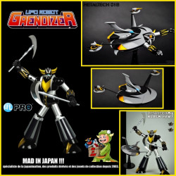 GOLDORAK figurine articulée Metaltech 01 B Goldorak Black & Soucoupe
