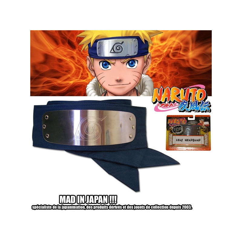 NARUTO Bandeau Bandana Konoha Mattel NARUTO Bandeau Bandana Konoha Mattel