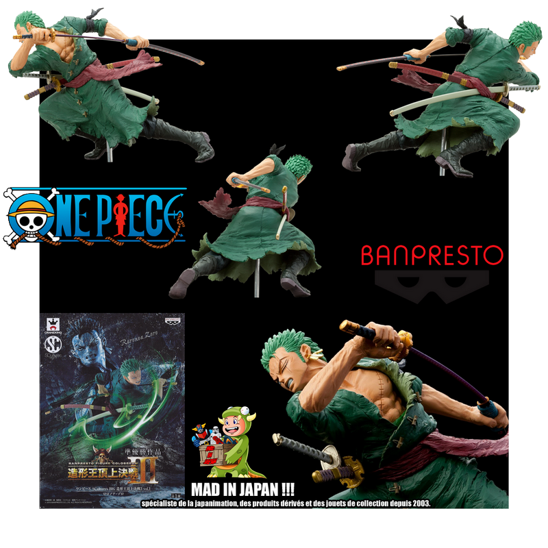 ONE PIECE Figurine Zoro Roronoa Scultures III Banpresto ONE PIECE Figurine Zoro Roronoa Scultures III Banpresto