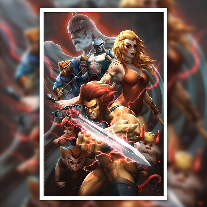 Impression Art Print Thunder, Thunder, Thundercats! Sideshow Cosmocats