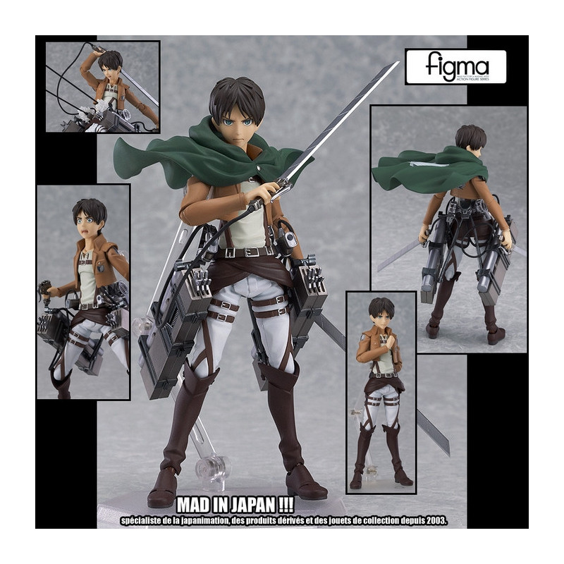 L'ATTAQUE DES TITANS figurine Eren Yeager Figma Max Factory L'ATTAQUE DES TITANS figurine Eren Yeager Figma Max Factory