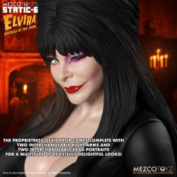 ELVIRA Mistress of the Dark Statue Static Six 1/6ème Mezco