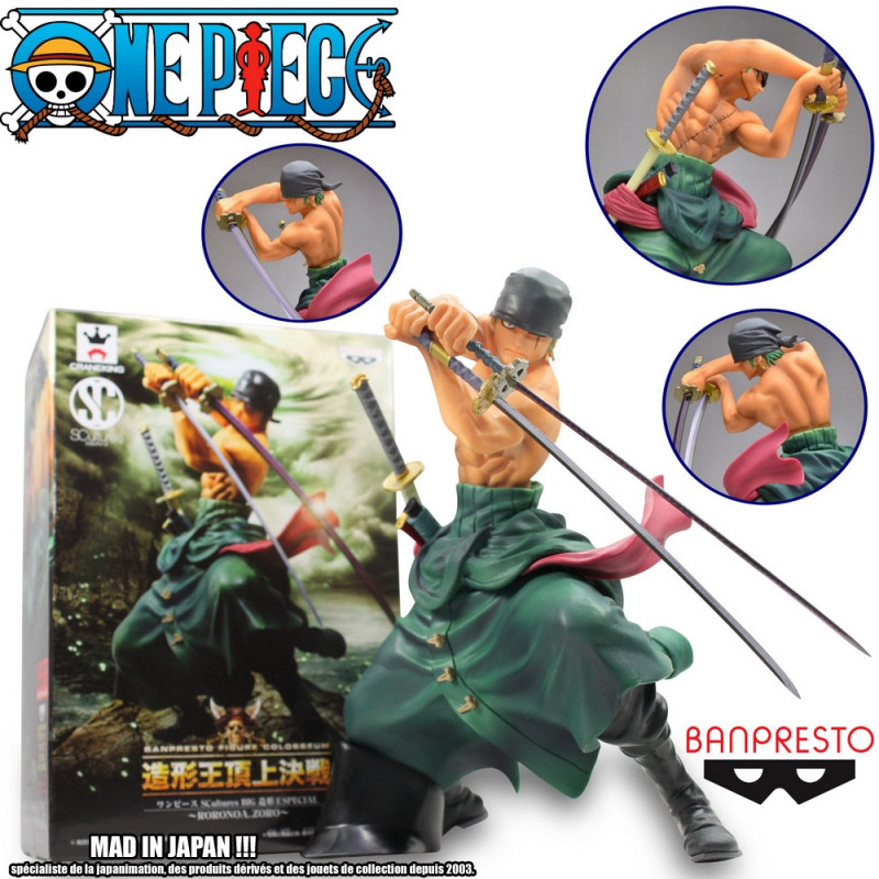ONE PIECE Figurine Zoro Roronoa Scultures Big Banpresto ONE PIECE Figurine Zoro Roronoa Scultures Big Banpresto