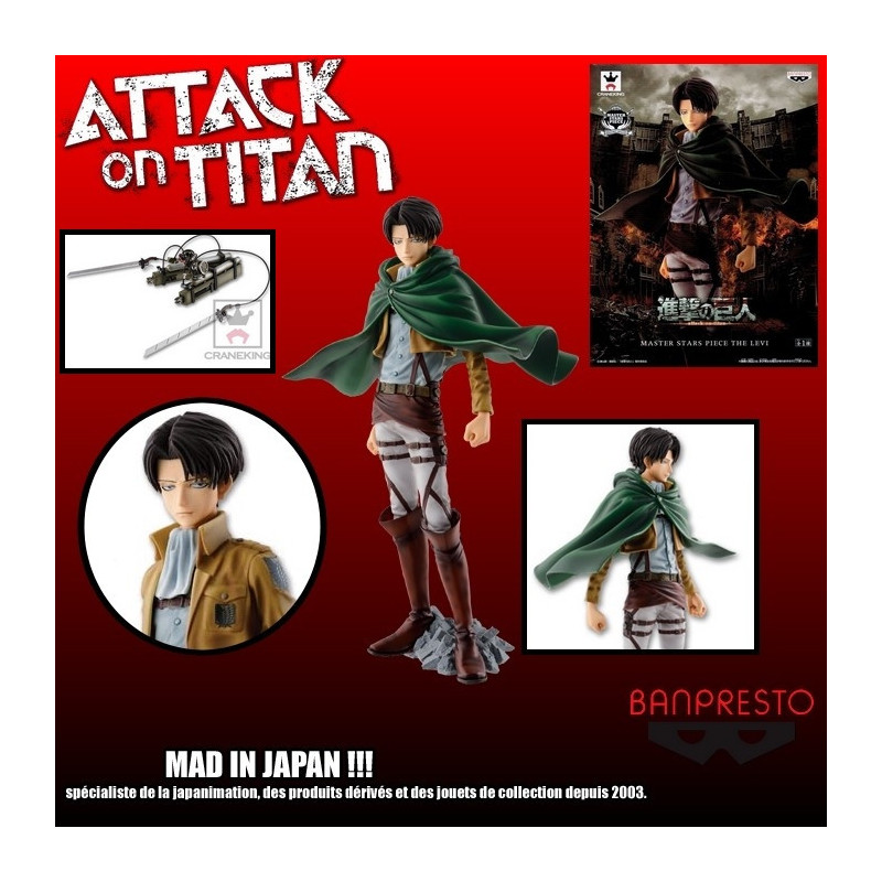 L'ATTAQUE DES TITANS figurine Levi Banpresto Master Stars Piece L'ATTAQUE DES TITANS figurine Levi Banpresto Master Stars Piece