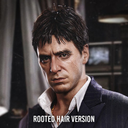 Statue Tony Montana Superb Scale Rooted Hair Version 1/4 Blitzway Scarface