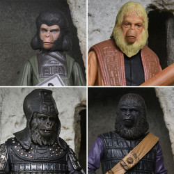 Pack 4 Figurines Legacy Set Neca La Planète des singes