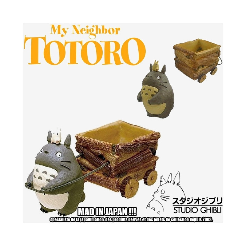 MON VOISIN TOTORO statue Totoro & Chariot