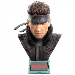 METAL GEAR SOLID Buste Grand Scale Solid Snake First 4 Figures