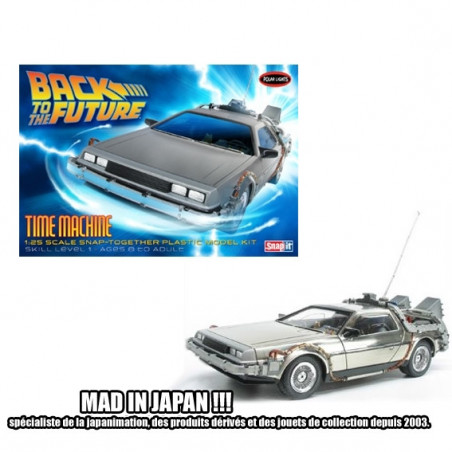 Maquette DeLorean Retour Vers Le Futur 3 – Aoshima 1:24, Kit Plastique, Neuf