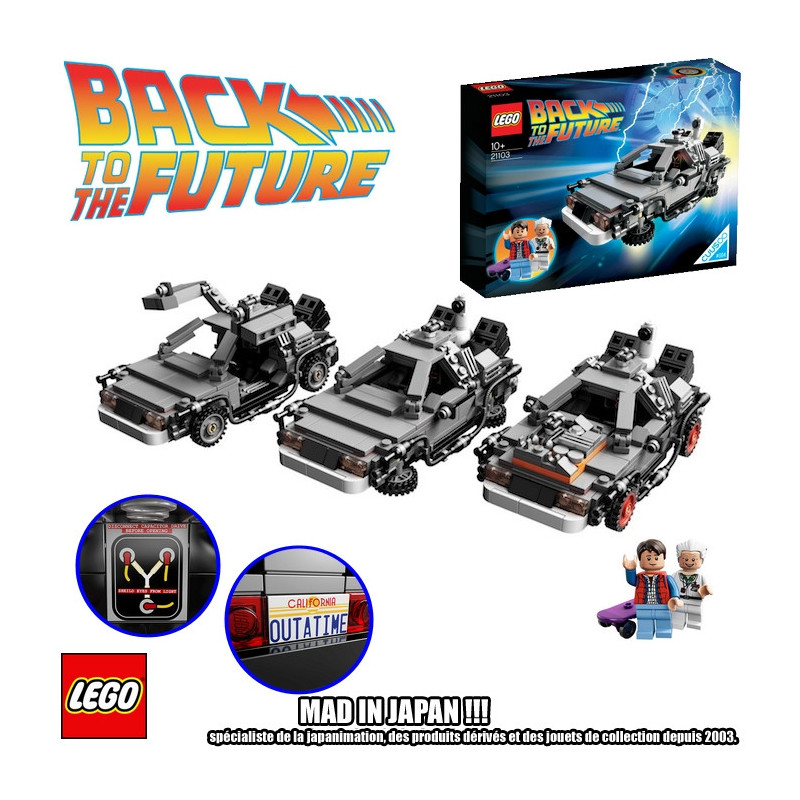 RETOUR VERS LE FUTUR Time Machine DeLorean Lego