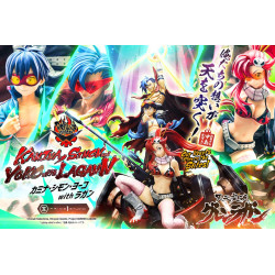 Statue Kamina, Simon & Yoko with Lagann Deluxe Version Prime 1 Studio Gurren Lagann