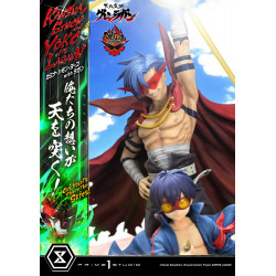 Statue Kamina, Simon & Yoko with Lagann Deluxe Version Prime 1 Studio Gurren Lagann