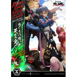 Statue Kamina, Simon & Yoko with Lagann Deluxe Version Prime 1 Studio Gurren Lagann