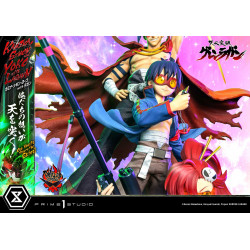 Statue Kamina, Simon & Yoko with Lagann Deluxe Version Prime 1 Studio Gurren Lagann