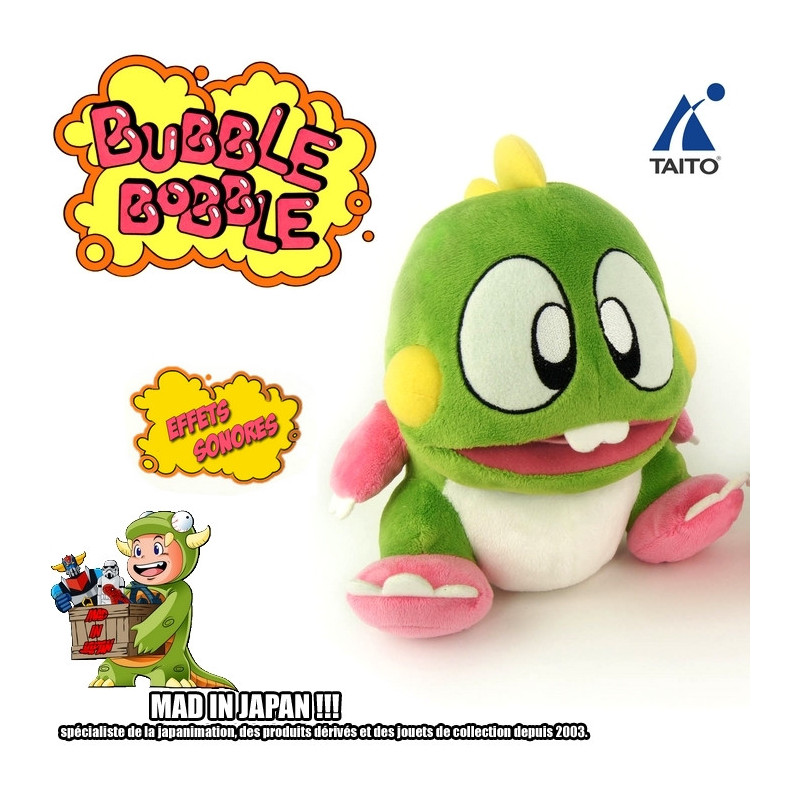 BUBBLE BOBBLE Peluche sonore Gaya (Verte)