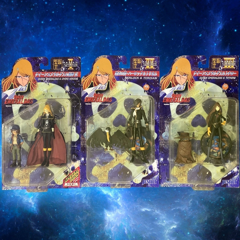 QUEEN EMERALDAS Pack 3 Figurines Leiji's Action Figure Collection Jesnet QUEEN EMERALDAS Pack 3 Figurines Leiji's Action Figure Collection Jesnet