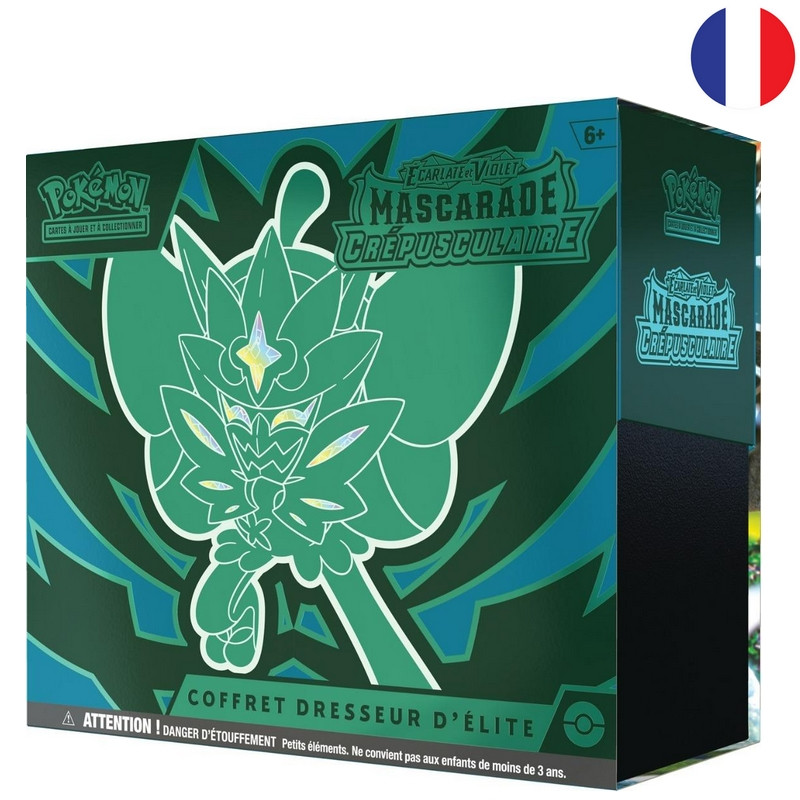 POKEMON EV 06 Coffret Dresseur d’Elite Ecarlate & Violet Mascarade Crépusculaire Ogerpon FR POKEMON EV 06 Coffret Dresseur d’Elite Ecarlate & Violet Mascarade Crépusculaire Ogerpon FR