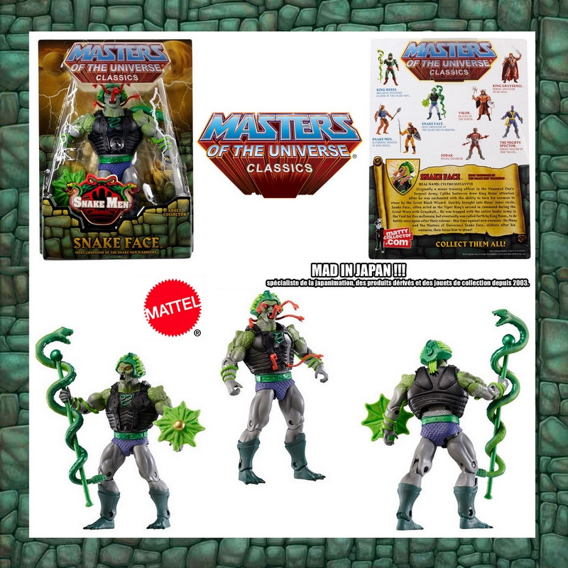 MAITRES DE L'UNIVERS CLASSICS figurine Snake Face MAITRES DE L'UNIVERS CLASSICS figurine Snake Face