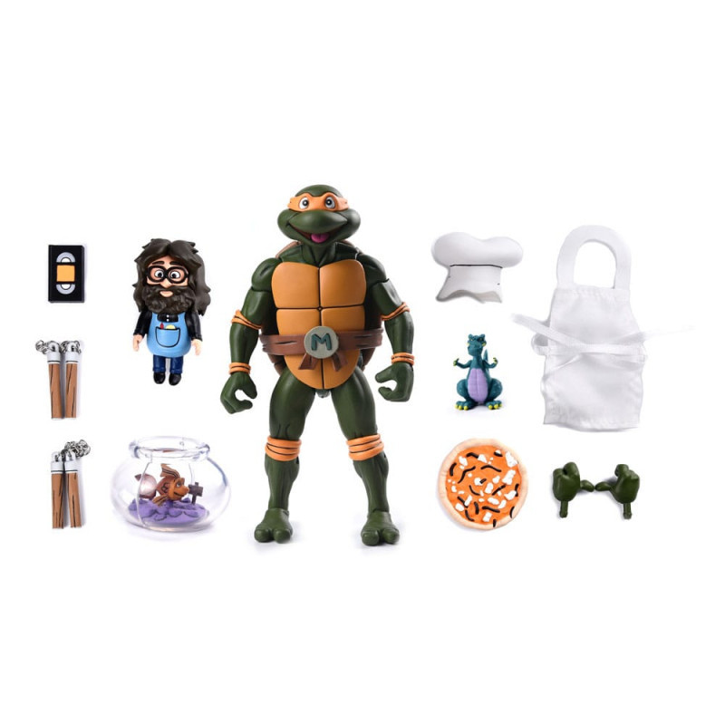 NECA Set 3 Figure TMNT Tartarughe Ninja Cartoon: Triceraton E Roadkill, 18 Cm, Confezione Da 3