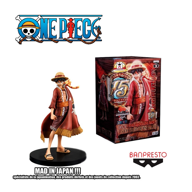 ONE PIECE figurine Luffy DXF Banpresto 15ème anniversaire ONE PIECE figurine Luffy DXF Banpresto 15ème anniversaire