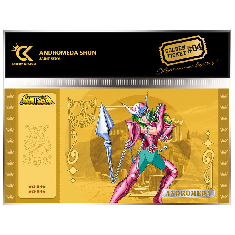 Cartoon Kingdom - Ticket Or Saint Seiya Shun - Chevalier Du Zodiaque - Collection