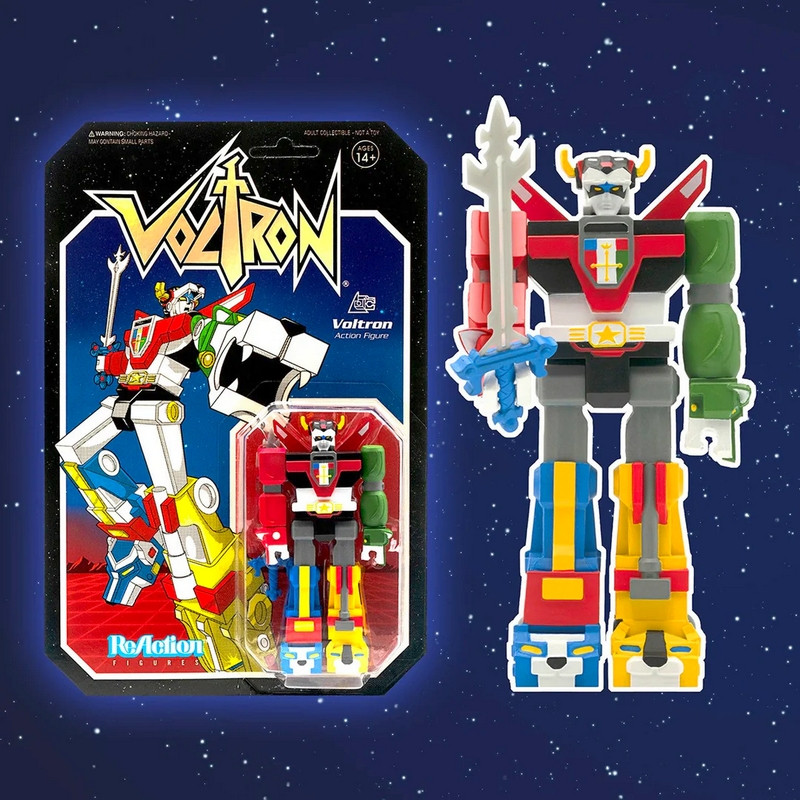 Figurine Super7 ReAction Voltron Shogun - 10 Cm, édition 2024, Multicolore