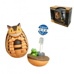 MON VOISIN TOTORO Figurines Culbuto Chat-Bus & Arrêt de bus Ensky