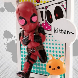 DEADPOOL figurine Mini Egg Attack Deadpool Jump Out 4th Wall Beast Kingdom