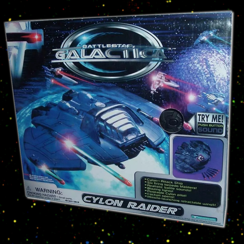 BATTLESTAR GALACTICA Vaisseau Cylon Raider Trendmasters BATTLESTAR GALACTICA Vaisseau Cylon Raider Trendmasters