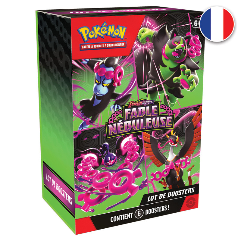 Bundle 6 Boosters Fable Nébuleuse Pokémon EV 6.5 Bundle 6 Boosters Fable Nébuleuse Pokémon EV 6.5