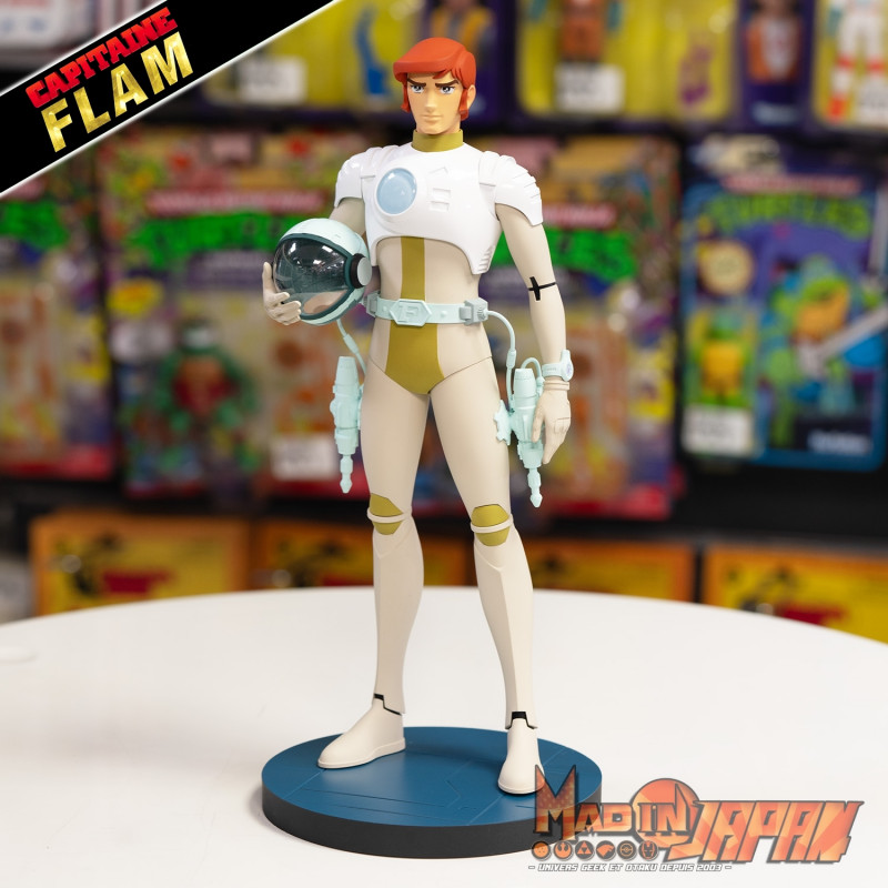 HL Pro – Figurine Capitaine Flam – Curtis Newton – 23 Cm – PVC Articulé – Boîte Vitrine – Logo Français – Cadeau Collection