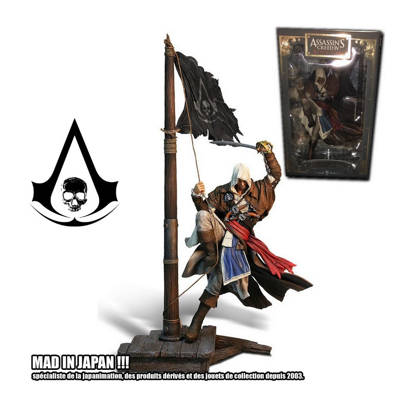 Figurine Assassin's Creed Black Flag – Edward Kenway Et Black Beard (Ubisoft, PVC)
