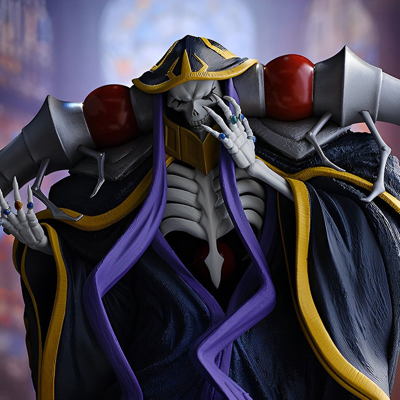 thumbnail image 2 of Overlord Anime Figure Statue Set - Ainz Ooal Gown & Albedo Figures Set Of 2, Japanese Collectible 2 of 11