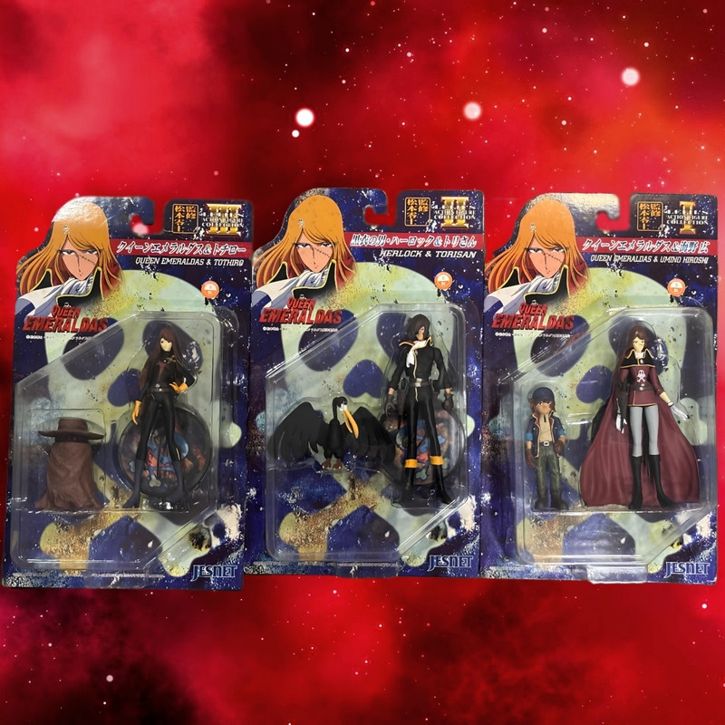 QUEEN EMERALDAS Pack 3 Figurines Leiji's Action Figure Collection Jesnet QUEEN EMERALDAS Pack 3 Figurines Leiji's Action Figure Collection Jesnet