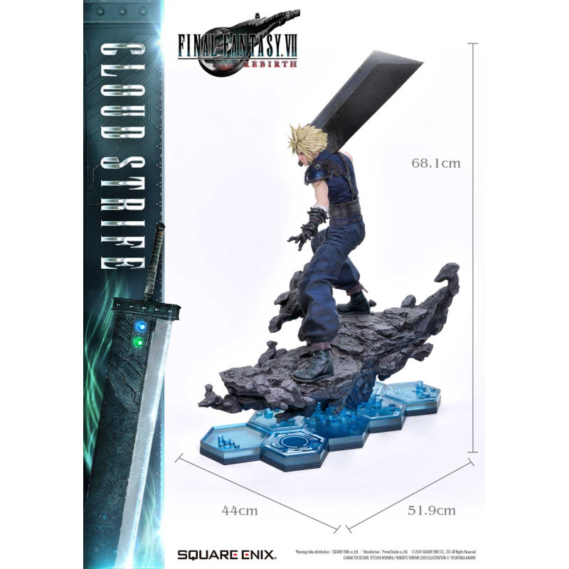 Statue Square Enix Masterpiece Arts Cloud Strife, Final Fantasy 7 Advent Children, 1/4, Résine, 2006