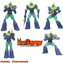 GOLDORAK Pack Figurines Soldat de Vega Plastoy