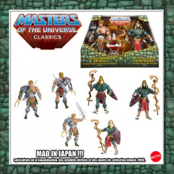 MAITRES DE L'UNIVERS CLASSICS Figurines He-Man snake armor & King Hssss batlle armor