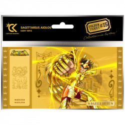 Golden Ticket Aiolos Cartoon Kingdom Saint Seiya