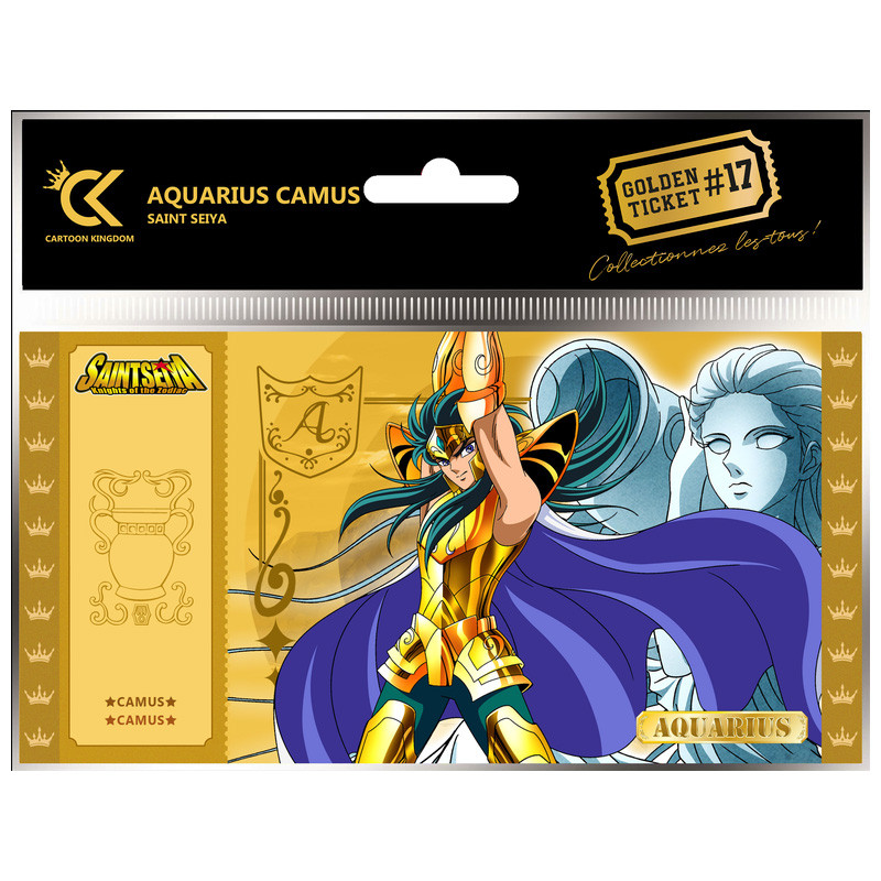 Golden Ticket Camus Cartoon Kingdom Saint Seiya